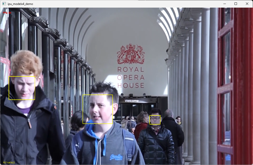 Face Detect Result on AIMB-2210